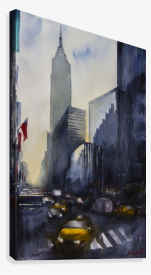 New York Avenue Usa Canvas Print - Skyscraper