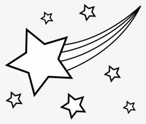 Shooting Star Clipart Clipartix - Shooting Star Clipart Black And White