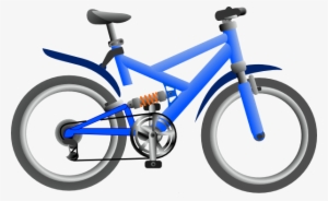 clipping of bicycles - hybrid bike clipart