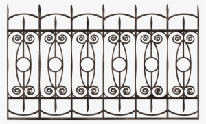 Transparent Ornamental Iron Fence Png Pinterest - Transparent Iron Fence