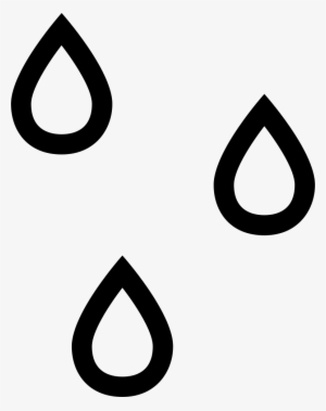 Raindrops Outlines Weather Symbol Of Water Drops Comments - Rain Drops Icon Png