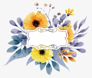 Sunflower - Yellow Flower Watercolor Png