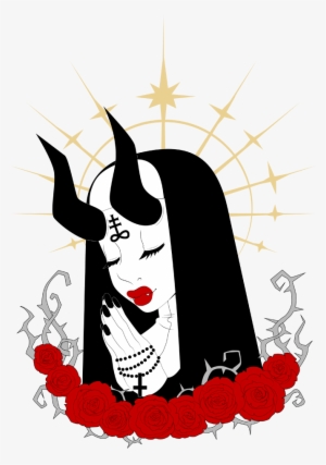 Clip Freeuse Devil Vector Satanic - Satanic Nun Drawings