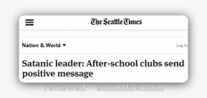 Kindergarten Satan Club Of Seattle - Seattle Times