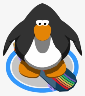 Rainbow Board In-game - Club Penguin Mohawk