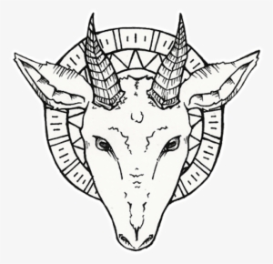 Cult Of The Nazarene - Goat Head Drawing Transparent