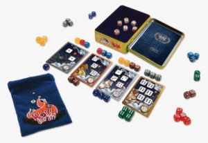 Game Components Of Roll For It Deluxe - Calliope Games Roll For It Dice Game! Deluxe Edition