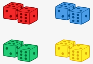 dice clipart board game - cube dice clipart