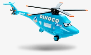 Dinocochopperlarge - Cars Mainline 1:55 Die Cast Car Deluxe Dinoco Helicopter
