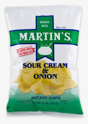 Martin's Sour Cream & Onion Potato Chips - Martin's Sour Cream & Onion Potato Chips 9.5 Ounces