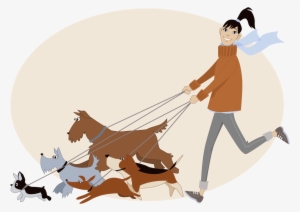 Second, I Realize That A Lot Of People Out There Don't - Dog Walking Clip Art