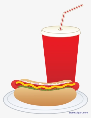 Hot Dog And Soda Clip Art - Hot Dogs And Soda