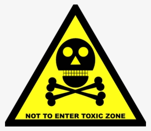 Do Not Enter The Toxic Area Logo Clippings - Symbol Of Chemical Properties