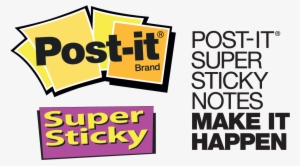 Post It Notes Logo Arts - 3m Post-it Super Sticky Notes, 102 X 152 Mm - Ultra