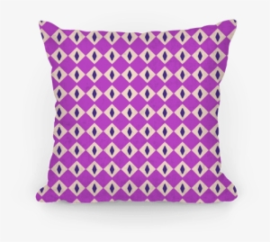 Purple Diamond Eyes Pattern Pillow - Pillow
