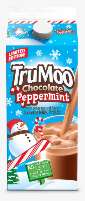 Trumoo Chocolate Peppermint 1% Lowfat Milk - Trumoo Mint Vanilla 1% Lowfat Milk, 0.5 Gal