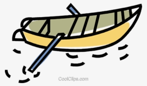 rowboat royalty free vector clip art illustration - ruderboot bild ohne hintergrund