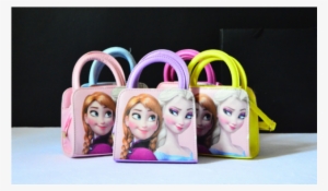 [ready Stock] Cute Girl Frozen Anna Elsa Style Handbag - Frozen Anna And Elsa Edible Cake Topper Frosting 1/4