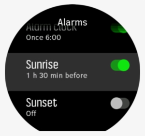 Sunrisesunset Alarm Toggle Spartan - Suunto Spartan Sport