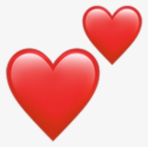Red Heart Redheart Emoji Heartemoji Redemoji Apple - Apple Heart Emoji Png