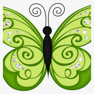 Green Butterfly Clip Art Borboletas Joaninhas E Etc