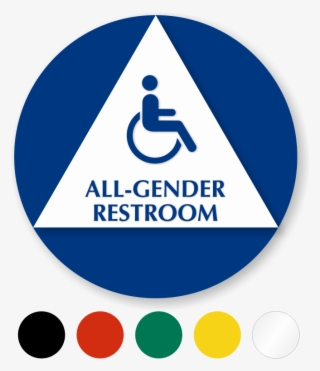 All Gender Restroom Signs Gender Neutral Restroom Signs - Circle