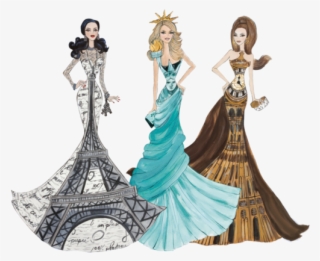 Dolls Of The World® Landmark Collection Limited Edition - Cute Statue Of Liberty Drawing