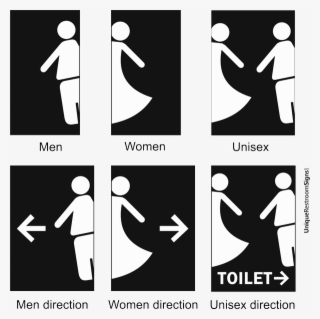 Toilet Sign Template - Graphic Design