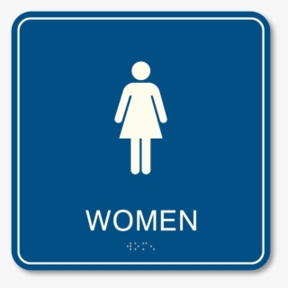 Primary - Restroom Women - Men Women Toilet Sign