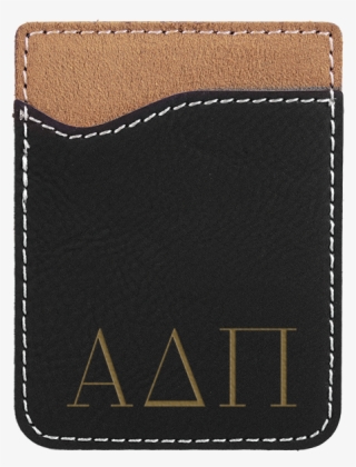 Greek Letters Leatherette Custom Card Caddy Phone Wallet - Wallet