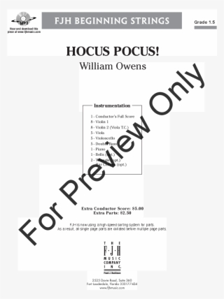 Thumbnail Hocus Pocus - Little Mischief Music Viola