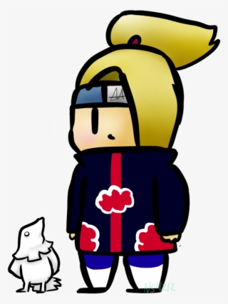 Smol Deidara With Birb - Cartoon