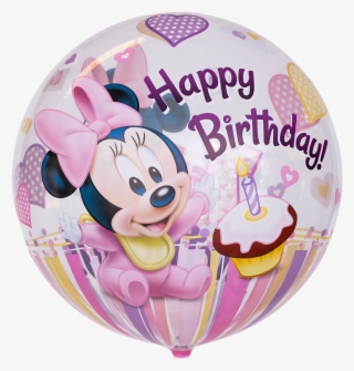 Bubble Ballon Motiv Quot Minnie Maus Quot Ballongruesse - Happy 1st Birthday Girl Minnie Mouse