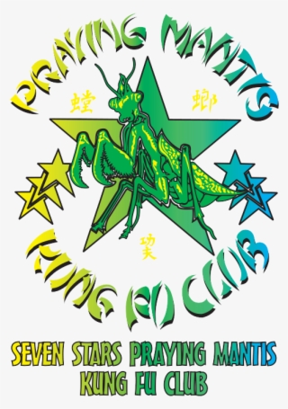 seven star praying mantis kung fu logo - illustration