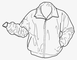 Drawn Coat Aviator Jacket - Clip Art Jacket