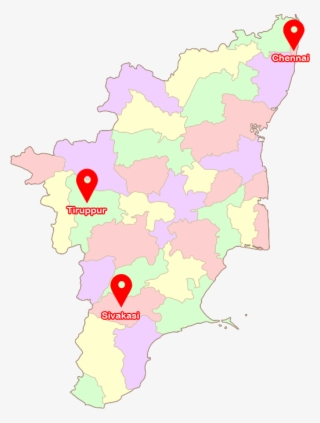 97057 - Outline Map Of Tamilnadu