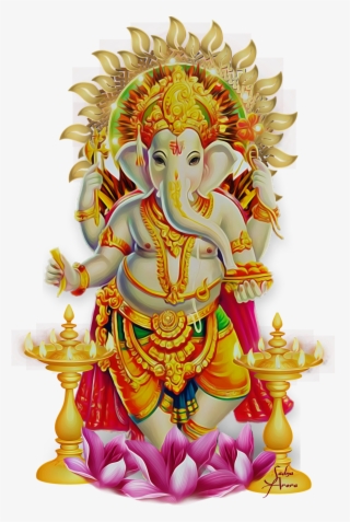 Ganapathi Logo - Ganesh Ji Vector Png Transparent PNG - 1385x1390 - Free  Download on NicePNG