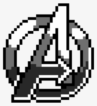 avengers - minecraft pixel art avengers logo