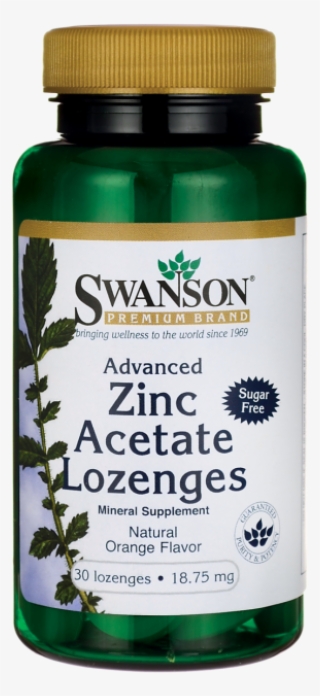 Swanson Premium Advanced Zinc Acetate Lozenges 18 Lozenges - Zinc Acetate Lozenges