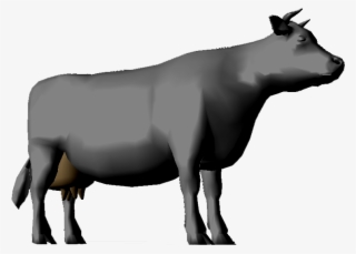 3d Cow Png