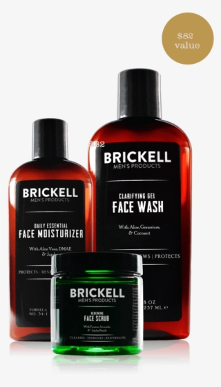 Mens Skin Care Set - Brickell Men's Daily Advanced Face Care Routine
