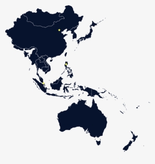 Upcoming Training Sessions - Asia Pacific Map Vector