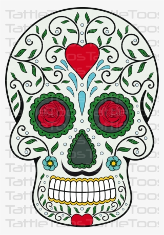 Girl Skulls Wallpaper - Tête De Mort Mexique Dessin Couleur
