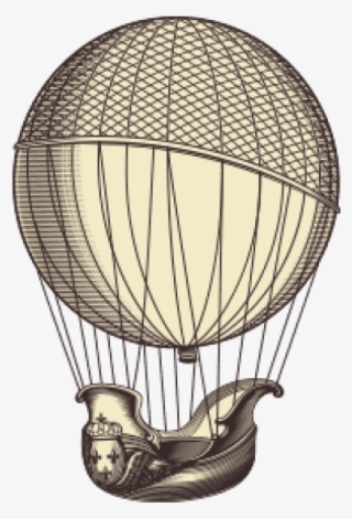 Download Retro Hot Air Balloon Png Images Background - Vintage Hot Air Balloon Drawing
