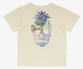 Rock Your Kid Tropical Skull Short Sleeve Tee - Desert Palm