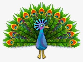 Peafowl Clipart Krishna Crown - Clipart Peacock
