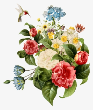 Botanical Flowers, Botanical Art, Hd Flowers, Bunch - Floral Laminas Para Sublimar En Tela Flores Y Pajaros