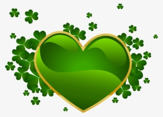 Madonnas Themes And Wallpapers ~ Green Heart & Clover - Irish Green Heart