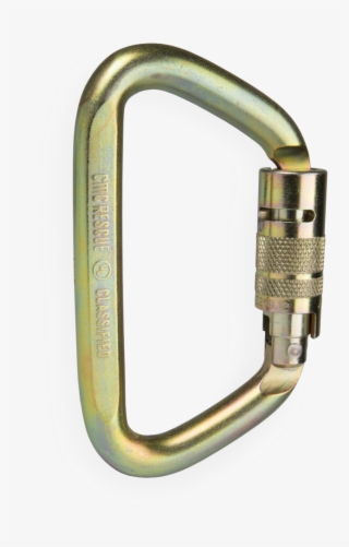 Steel Locking D Carabiner - Carabiner