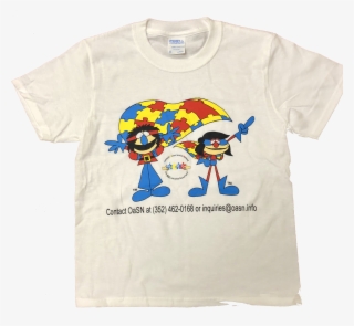 Child Autism Awareness Oasn Themed Super Hero Shirt - Cartoon